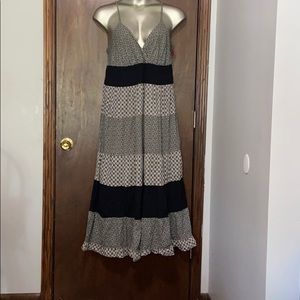 Ashley Stewart Black Gray White Designed Dress